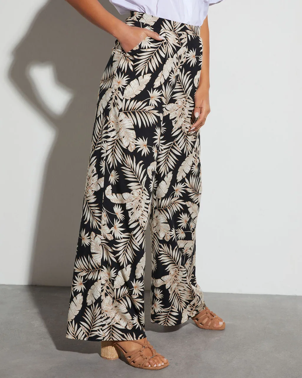 Bethany Wide Leg Printed Pants