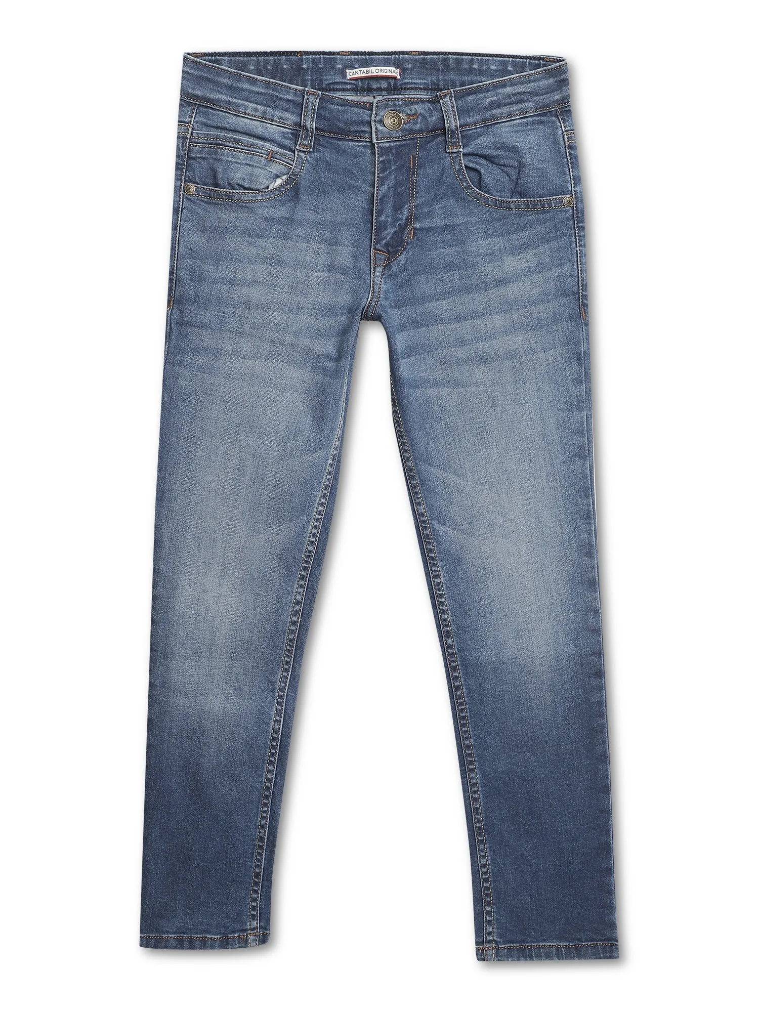 Cantabil Boys Stretchable Blue Jeans