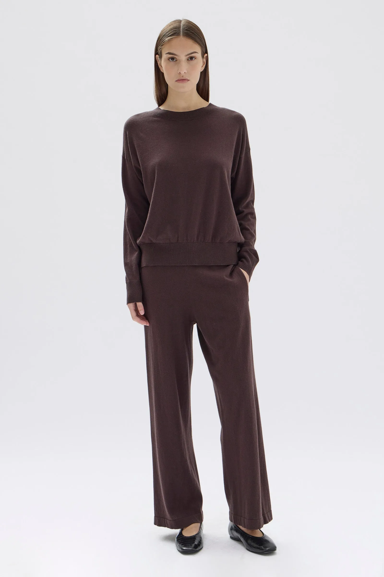 Cotton Cashmere Lounge Sweater