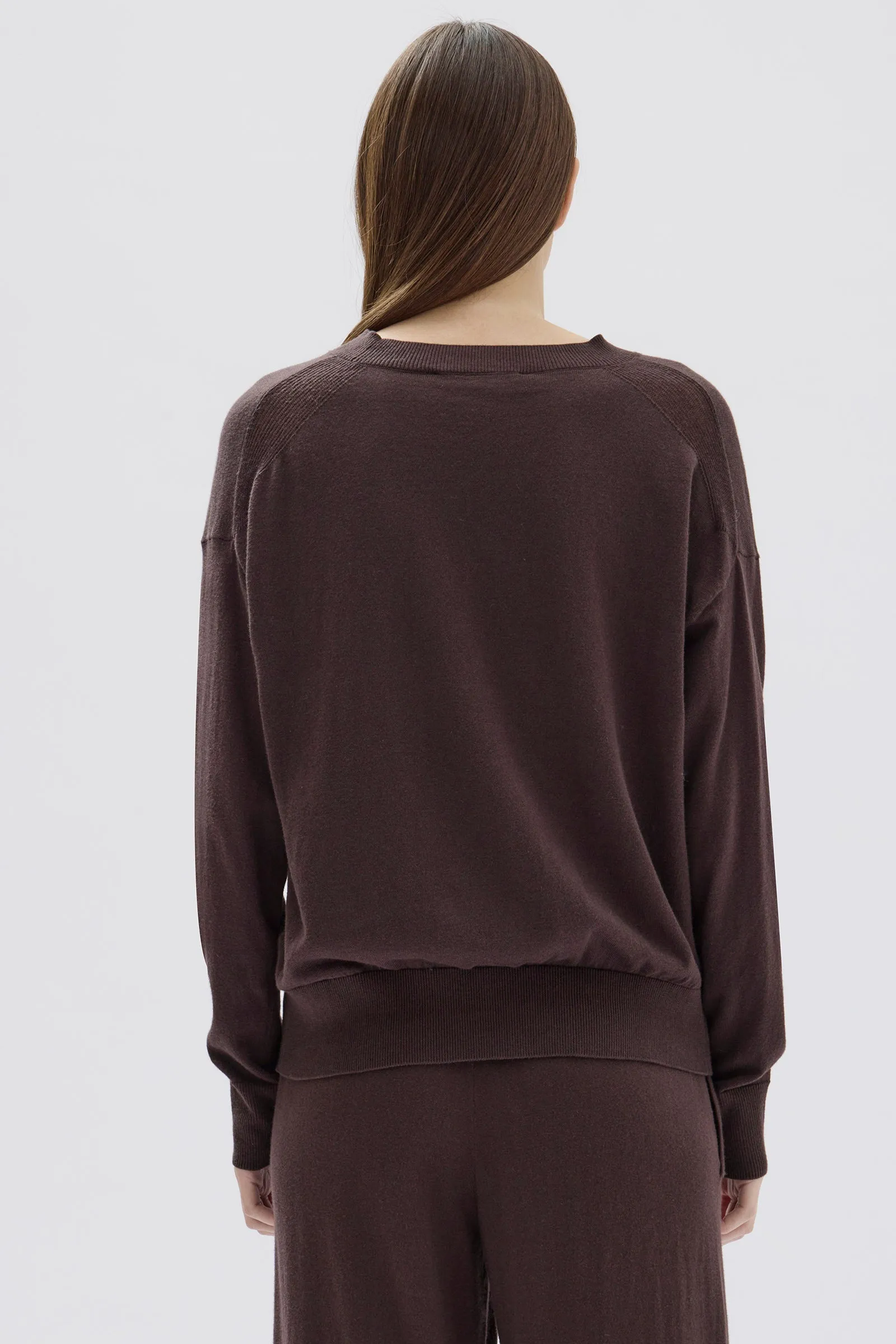 Cotton Cashmere Lounge Sweater