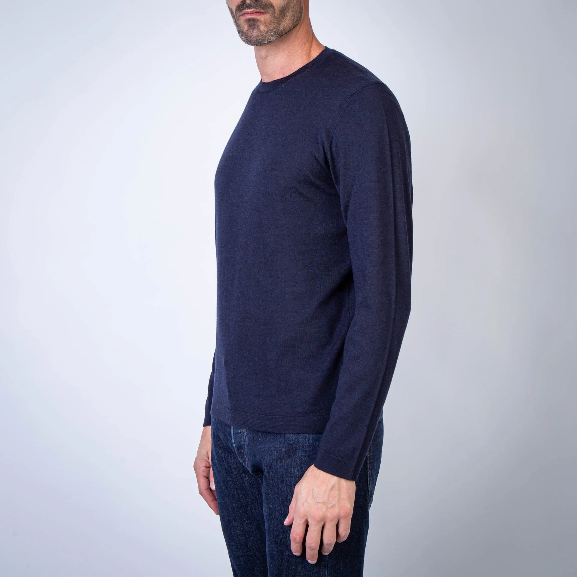 FILIPPO DE LAURENTIIS SWEATER TS0ML LSC18R 890 BLUE