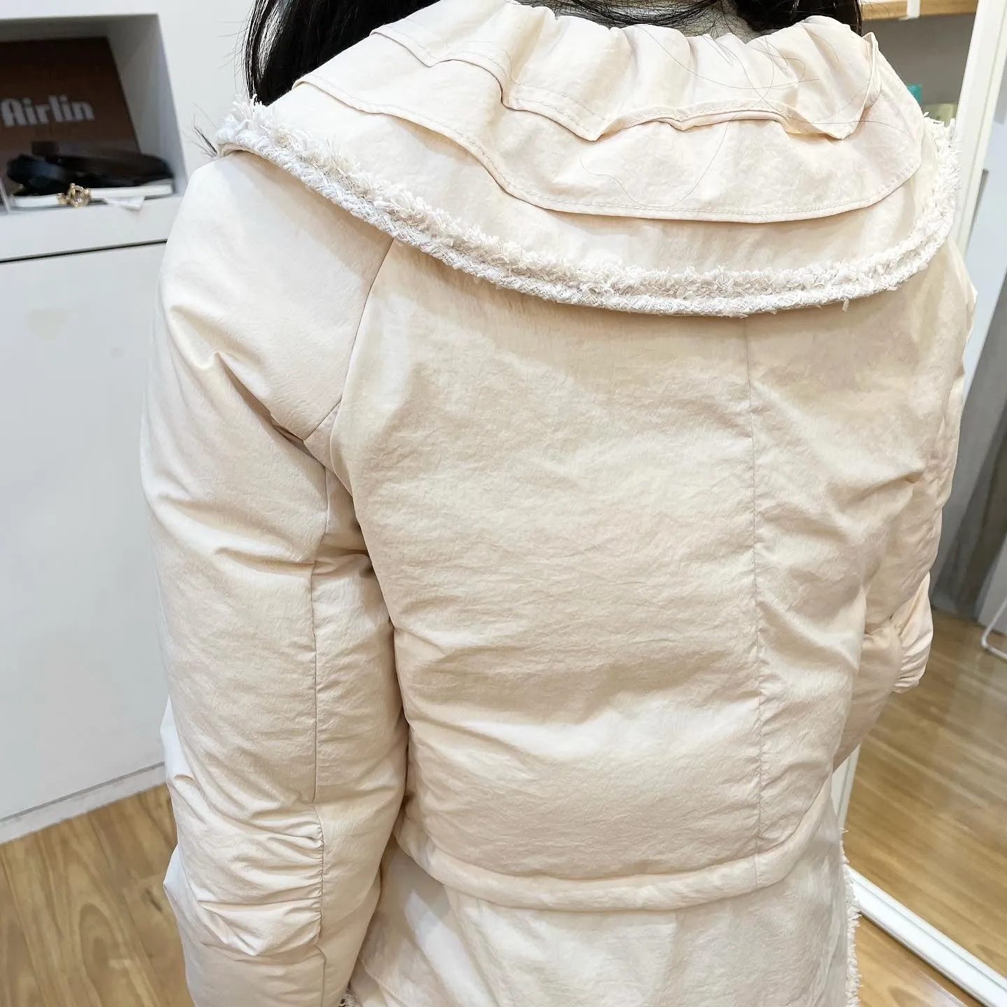 Ivory duck down jacket