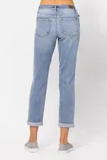 Judy Blue Bleach Wash Boyfriend Jeans