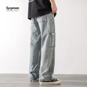 Loose Street Style Straight Cargo Pants