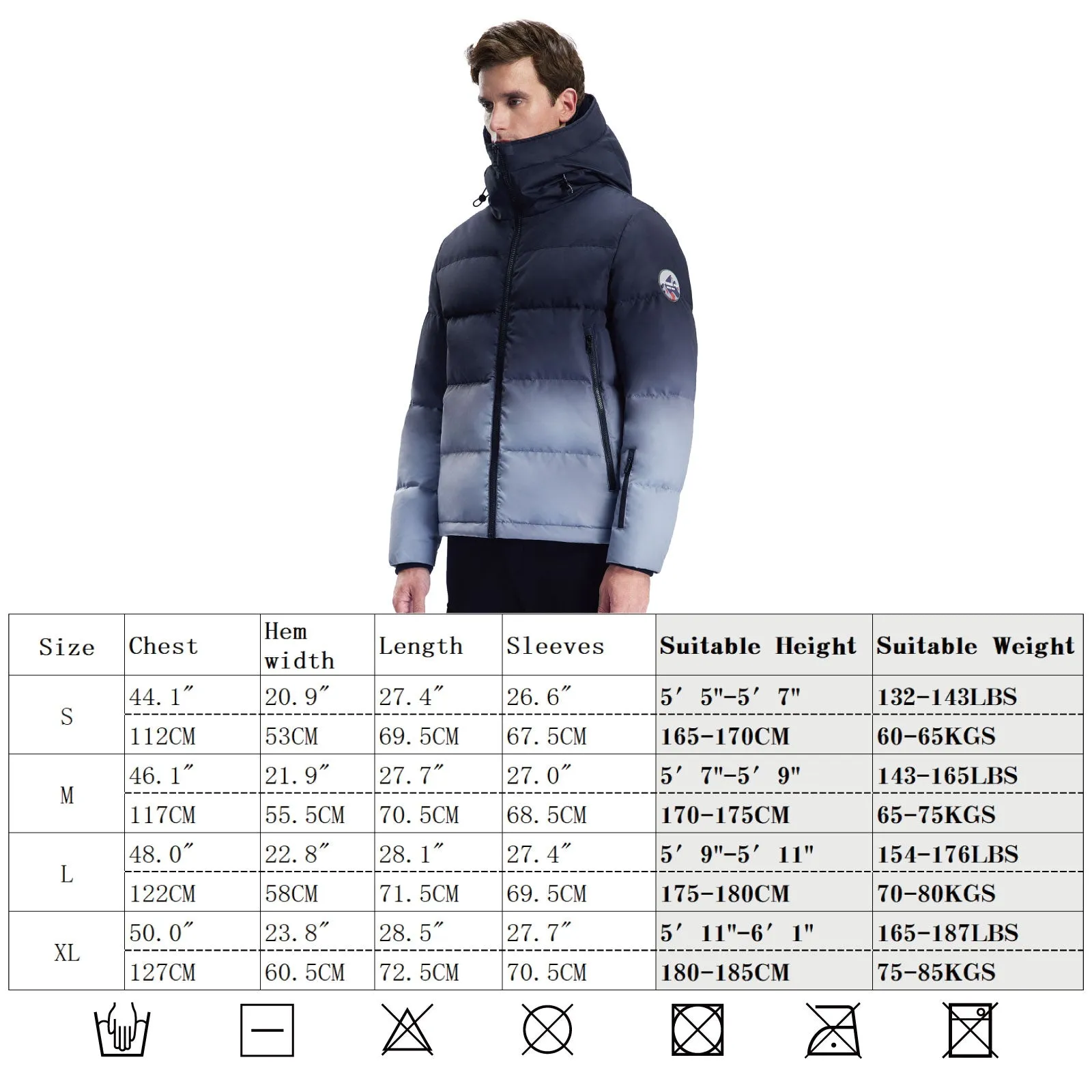 Men's Goose Down Jacket MJ9001