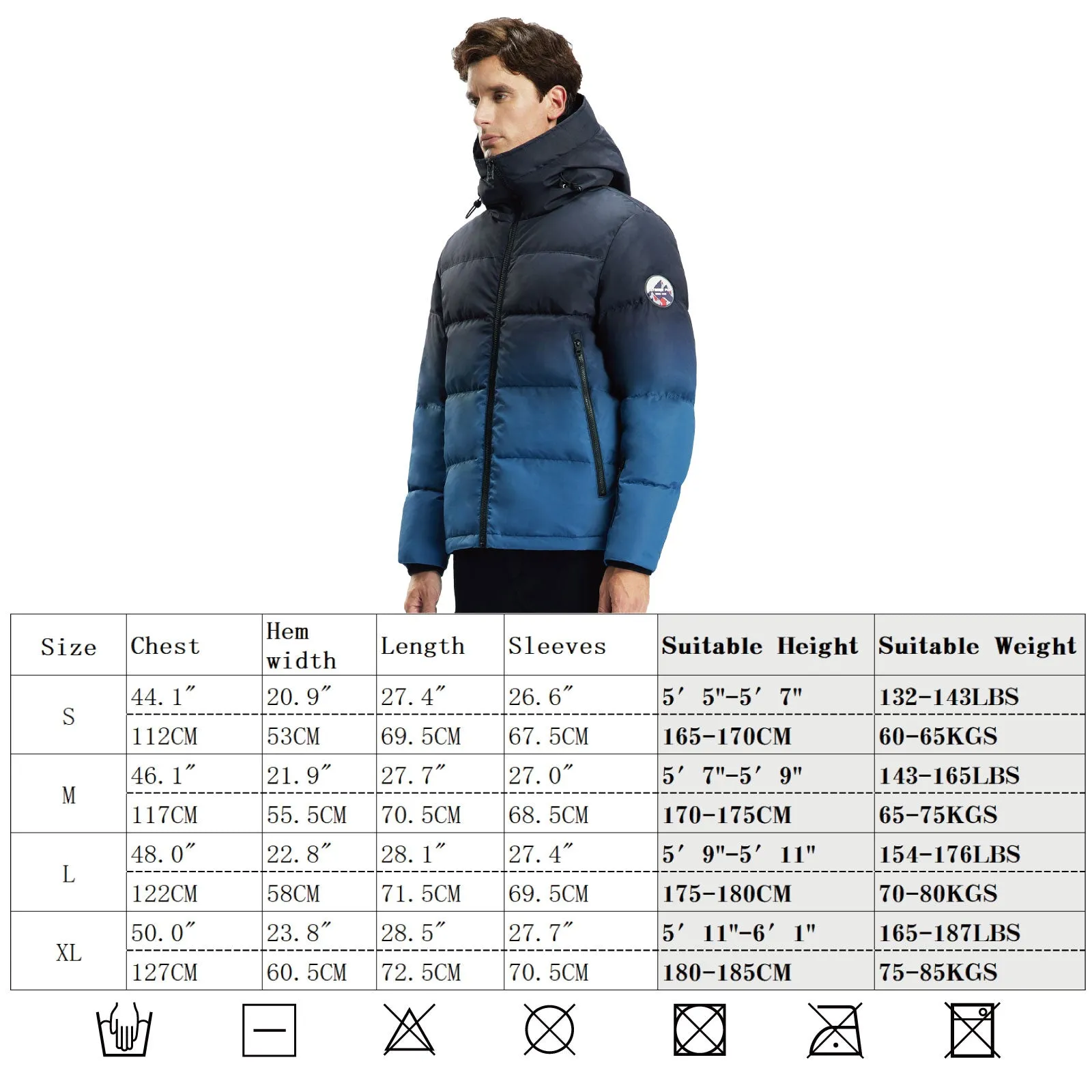 Men's Goose Down Jacket MJ9001