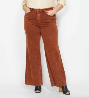 Pumpkin Spice Retro Wide Leg Jeans