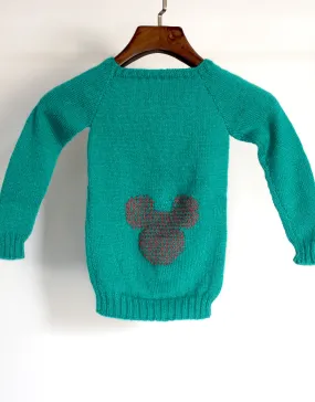 Round Neck Handmade Woolen Full Sleeve knitted Sweater For Baby Boy- Jungle